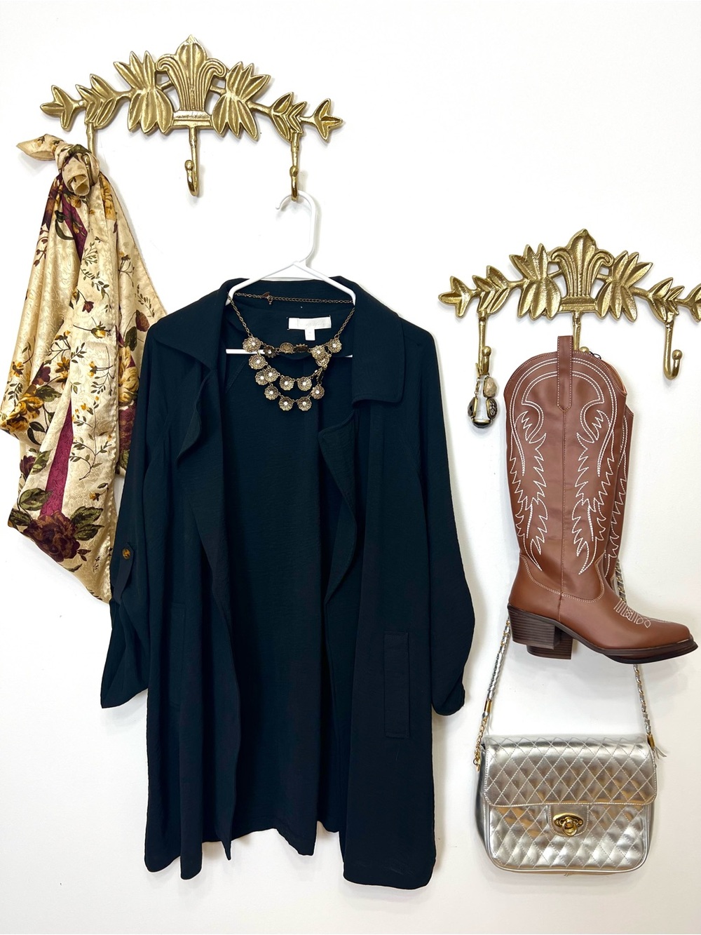 Black blazer flowy M